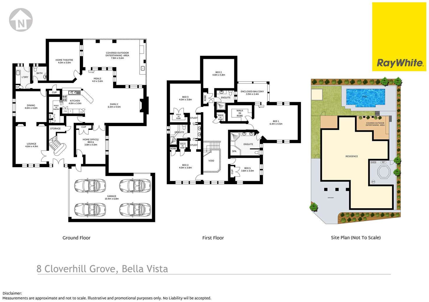 Floorplan of Homely house listing, 8 Cloverhill Grove, Bella Vista NSW 2153