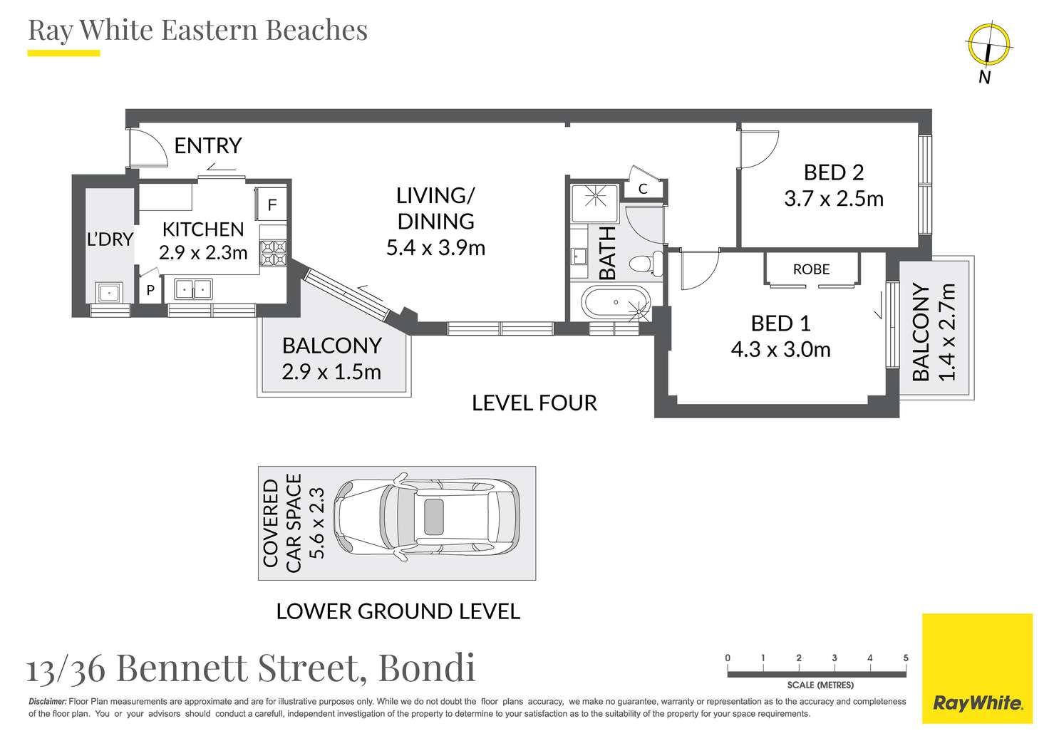 Floorplan of Homely apartment listing, 13/36 Bennett Street, Bondi NSW 2026