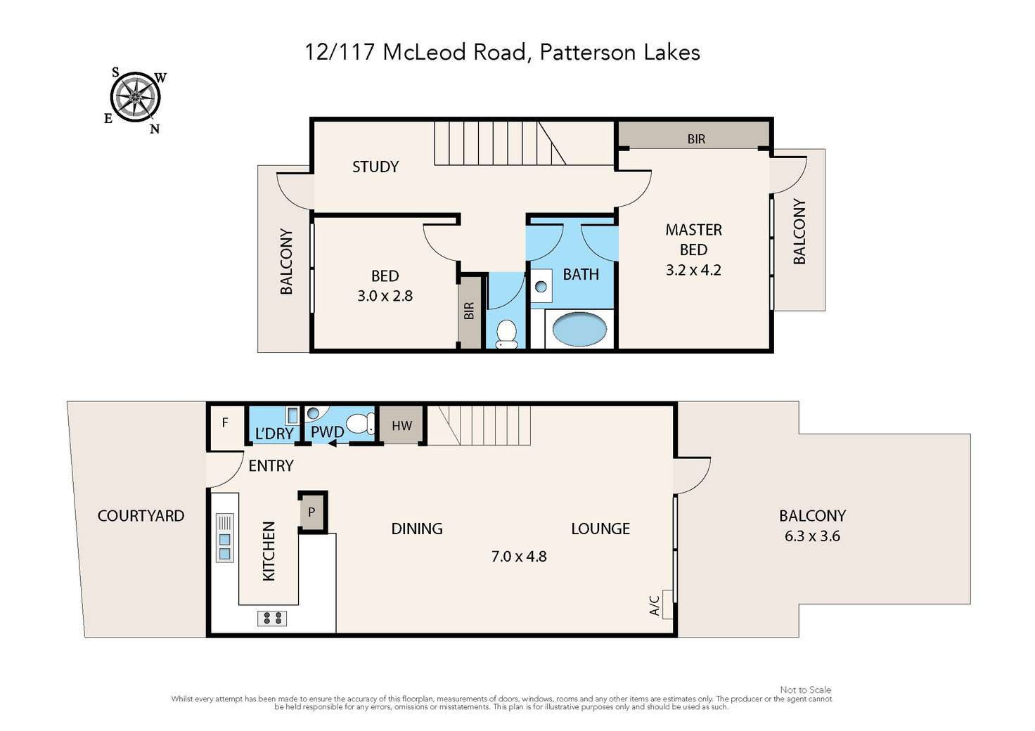 Floorplan of Homely apartment listing, 12/117 McLeod Road, Patterson Lakes VIC 3197