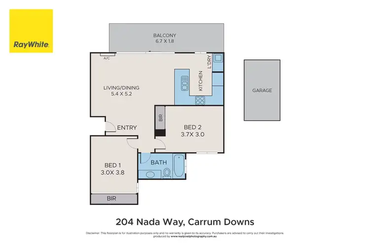 Floorplan of Homely apartment listing, 204 Nada Way, Carrum Downs VIC 3201