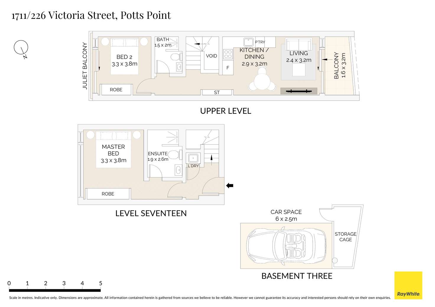 Floorplan of Homely apartment listing, 1711/226 Victoria Street, Potts Point NSW 2011