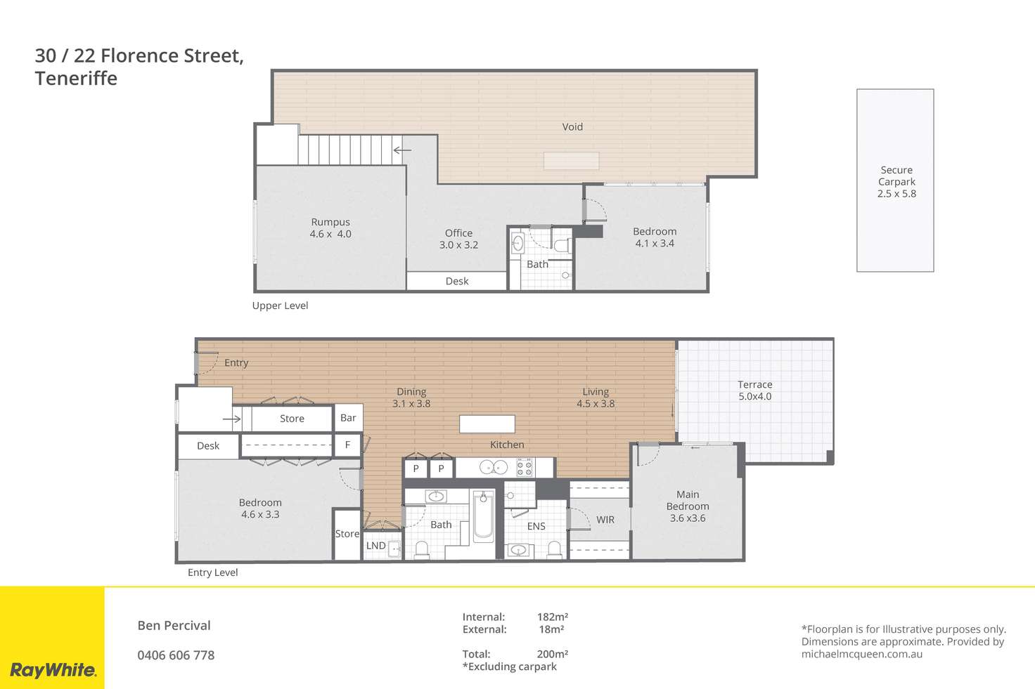 Floorplan of Homely apartment listing, 30/22 Florence Street, Teneriffe QLD 4005