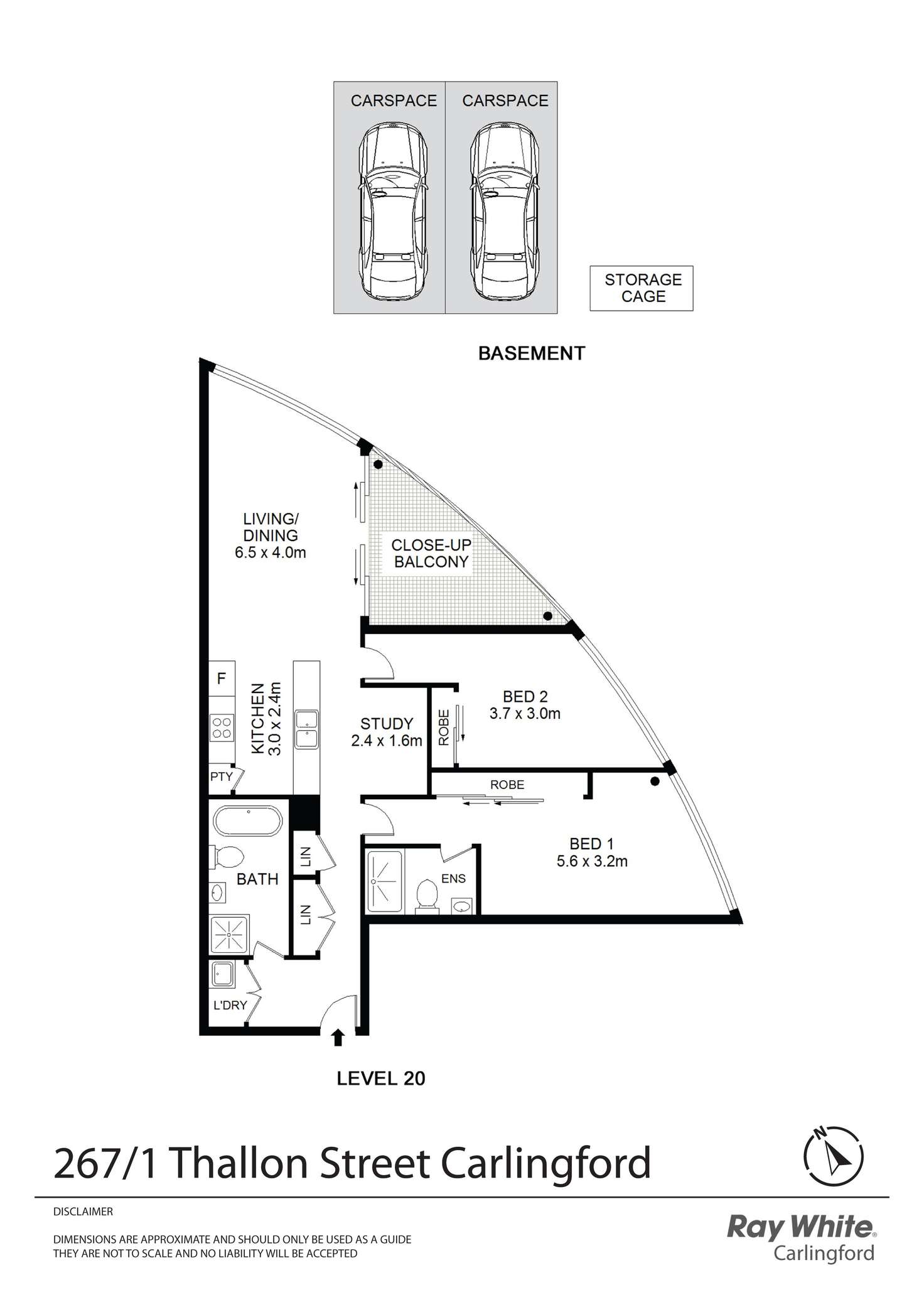 Floorplan of Homely apartment listing, 267/1 Thallon Street, Carlingford NSW 2118