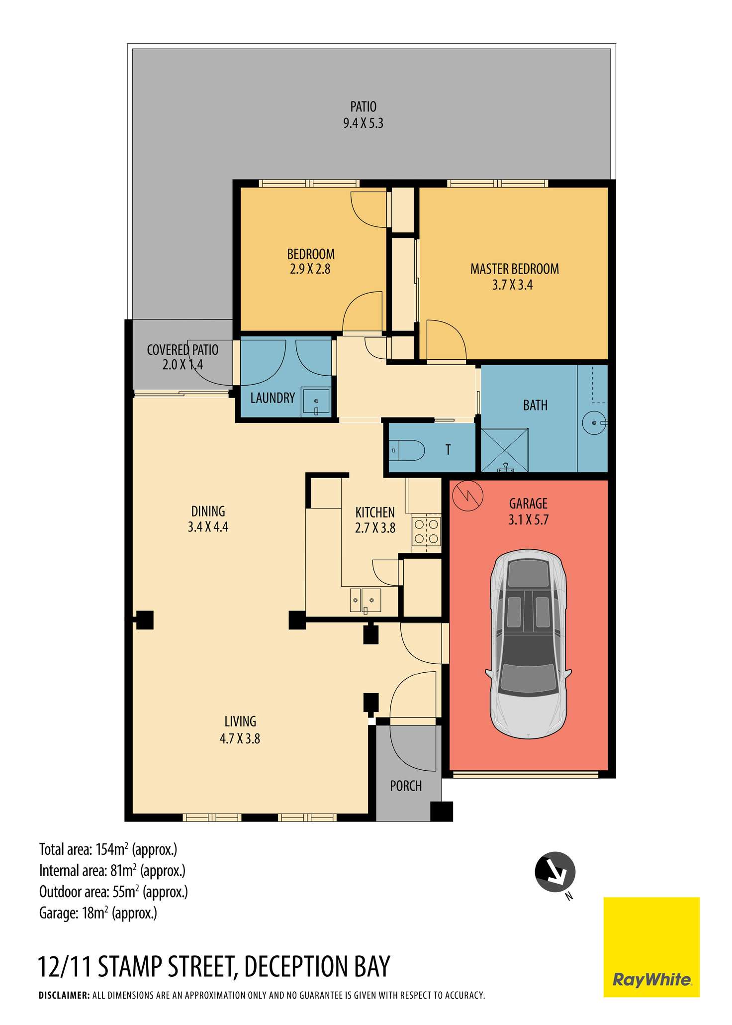 Floorplan of Homely retirement listing, 12/11 Stamp Street, Deception Bay QLD 4508