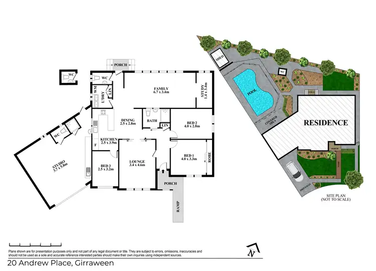 Floorplan of Homely house listing, 20 Andrew Place, Girraween NSW 2145