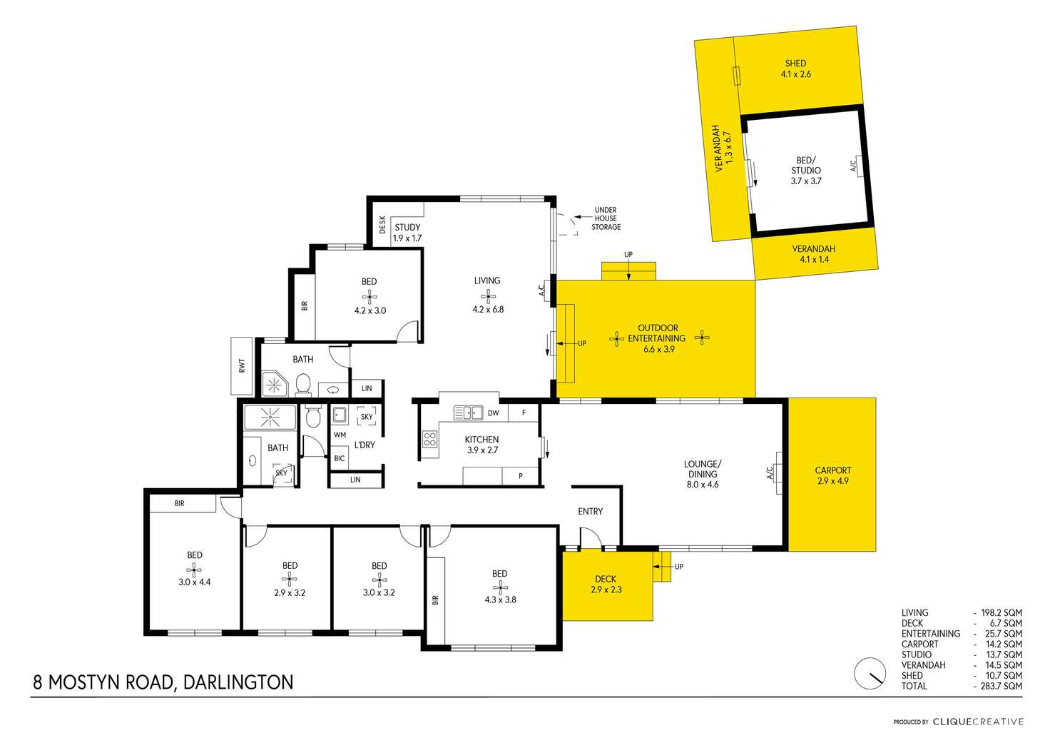 Floorplan of Homely house listing, 8 Mostyn Road, Darlington SA 5047