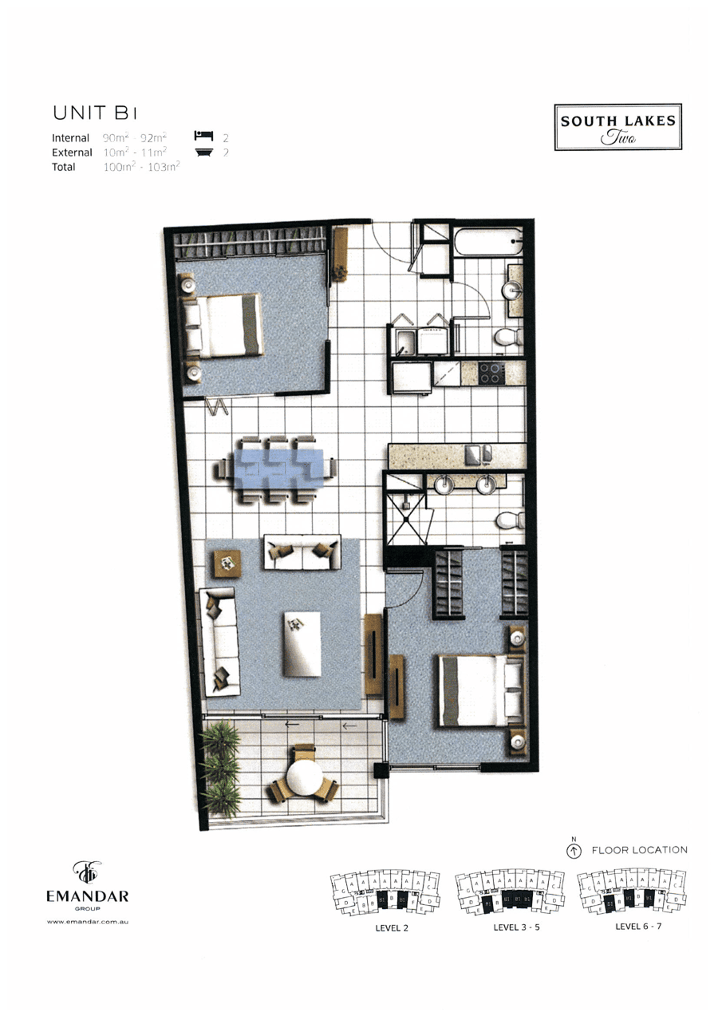 Floorplan of Homely apartment listing, 2215/397 Christine Avenue, Varsity Lakes QLD 4227