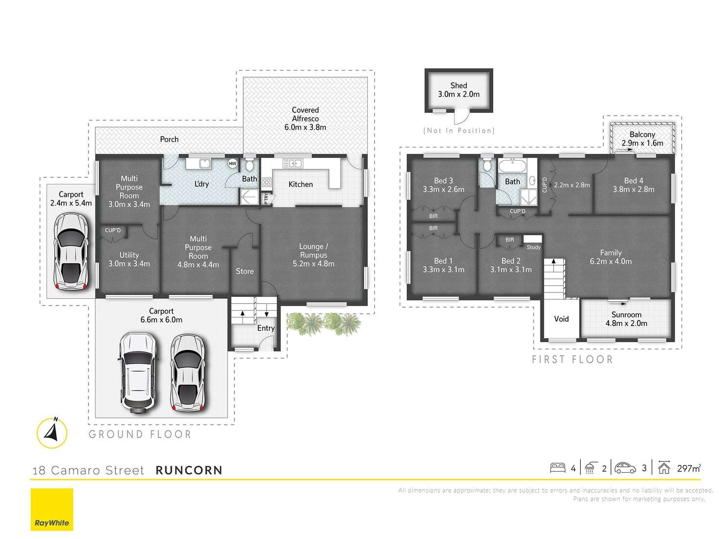 Floorplan of Homely house listing, 18 Camaro Street, Runcorn QLD 4113