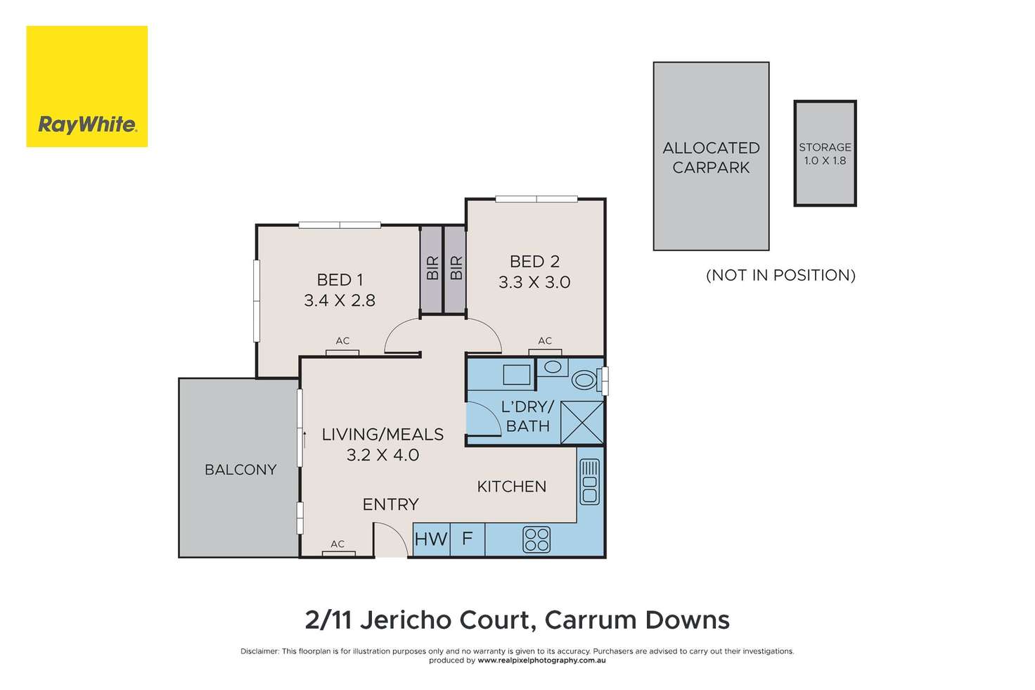 Floorplan of Homely house listing, 2/11 Jericho Court, Carrum Downs VIC 3201