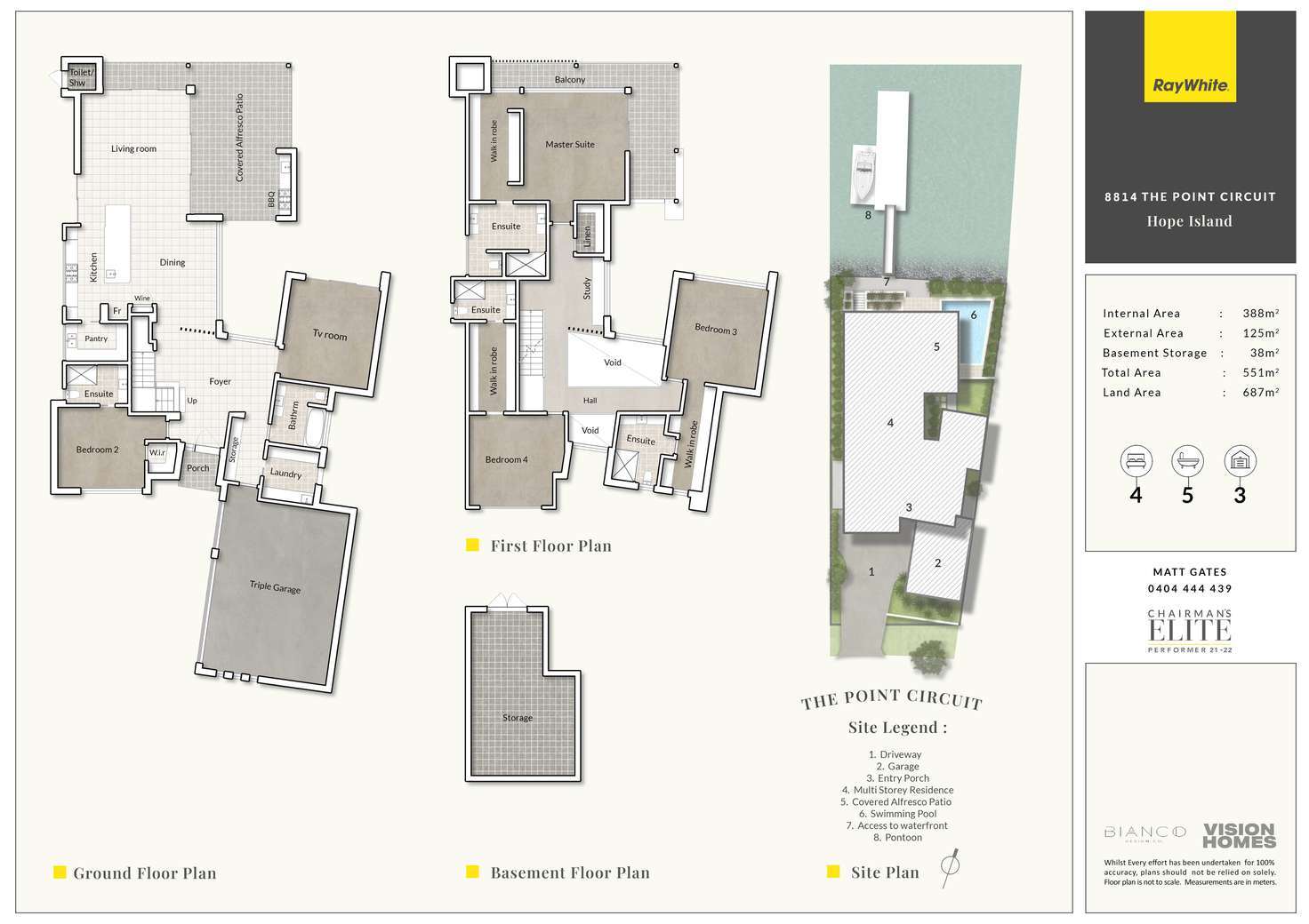 Floorplan of Homely house listing, 8814 The Point Circuit, Sanctuary Cove QLD 4212