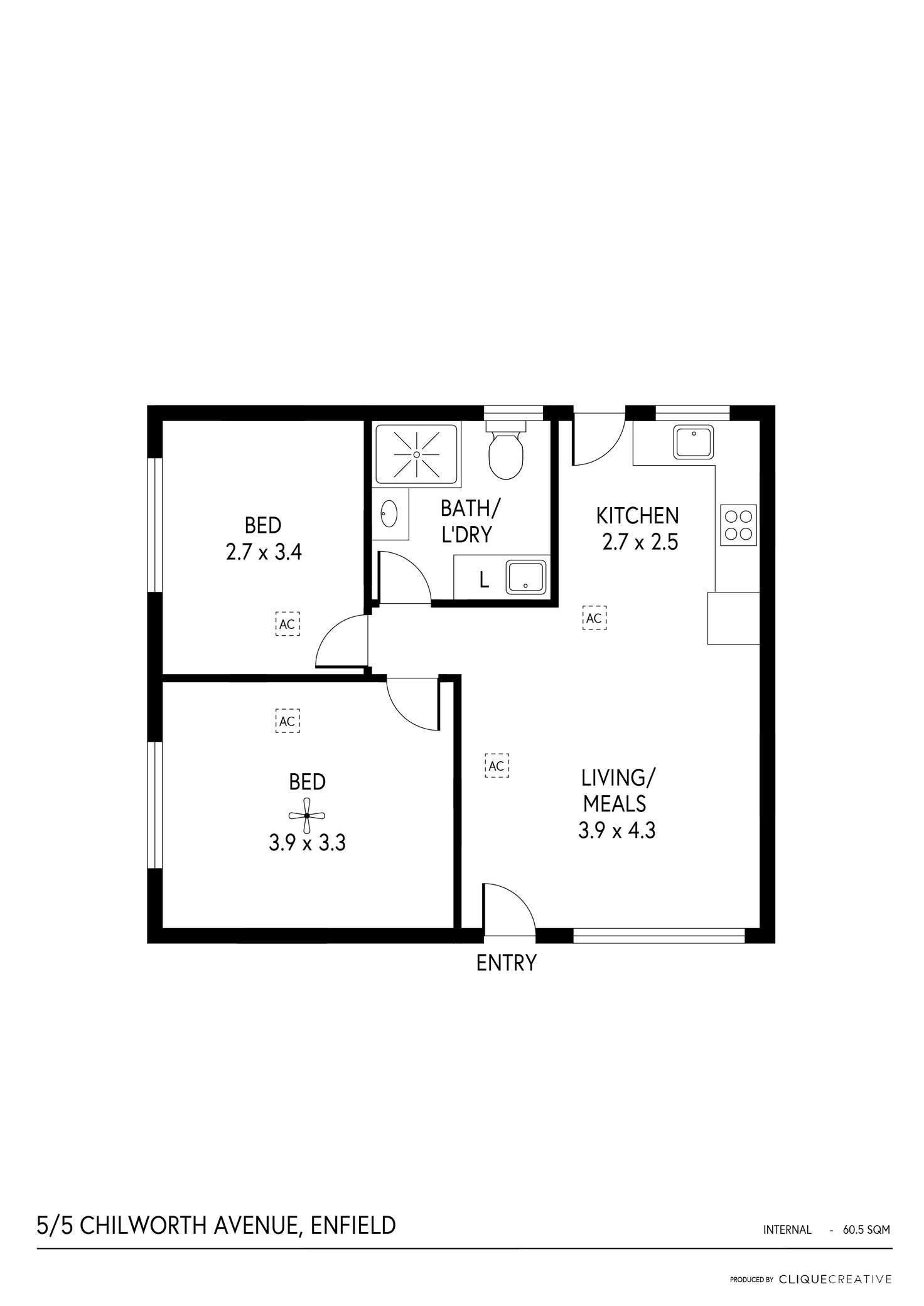 Floorplan of Homely unit listing, 5/5 Chilworth Avenue, Enfield SA 5085