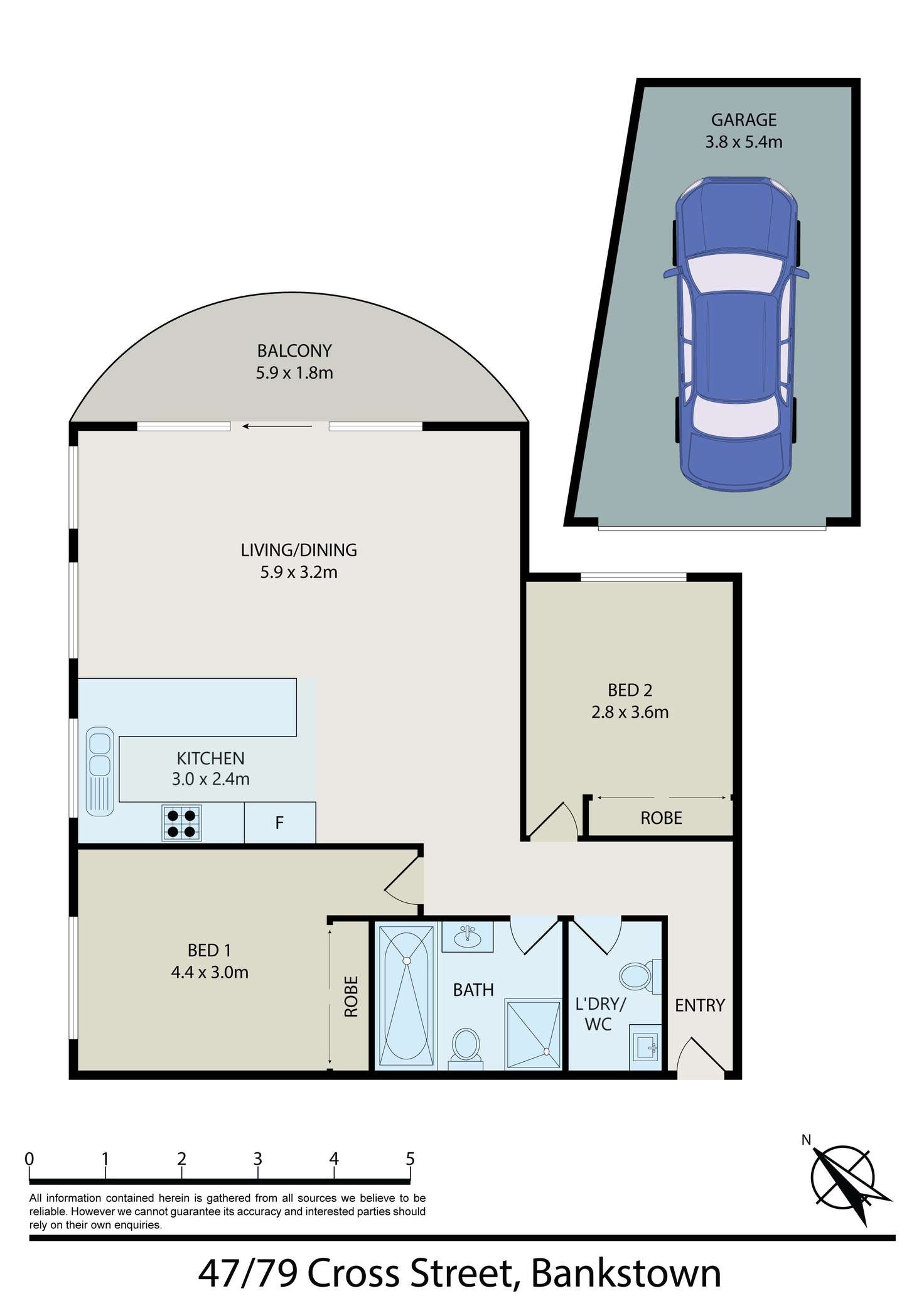 Floorplan of Homely unit listing, 47/7-9 Cross Street, Bankstown NSW 2200
