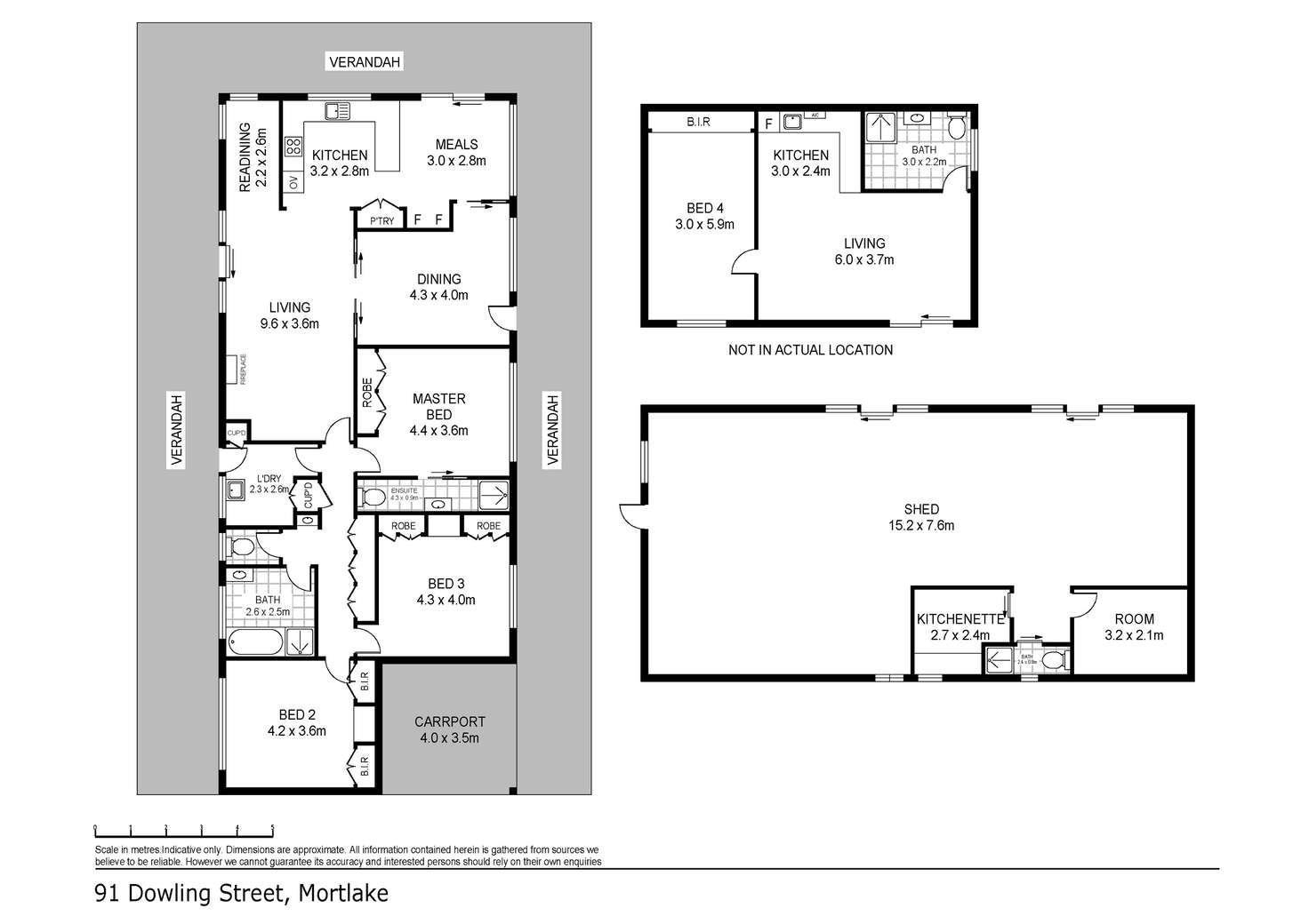 Floorplan of Homely house listing, 91 Dowling Street, Mortlake VIC 3272