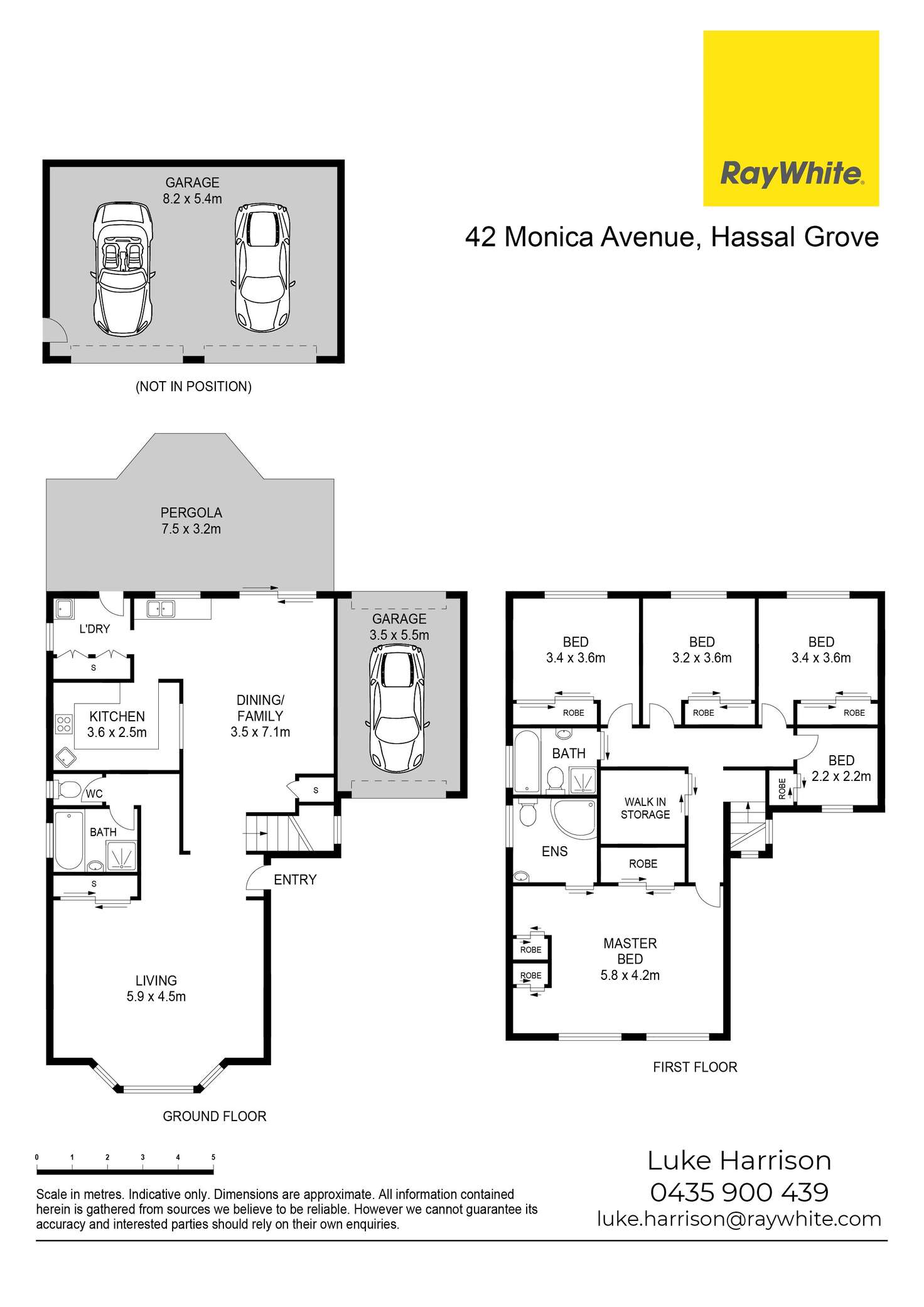 Floorplan of Homely house listing, 42 Monica Avenue, Hassall Grove NSW 2761