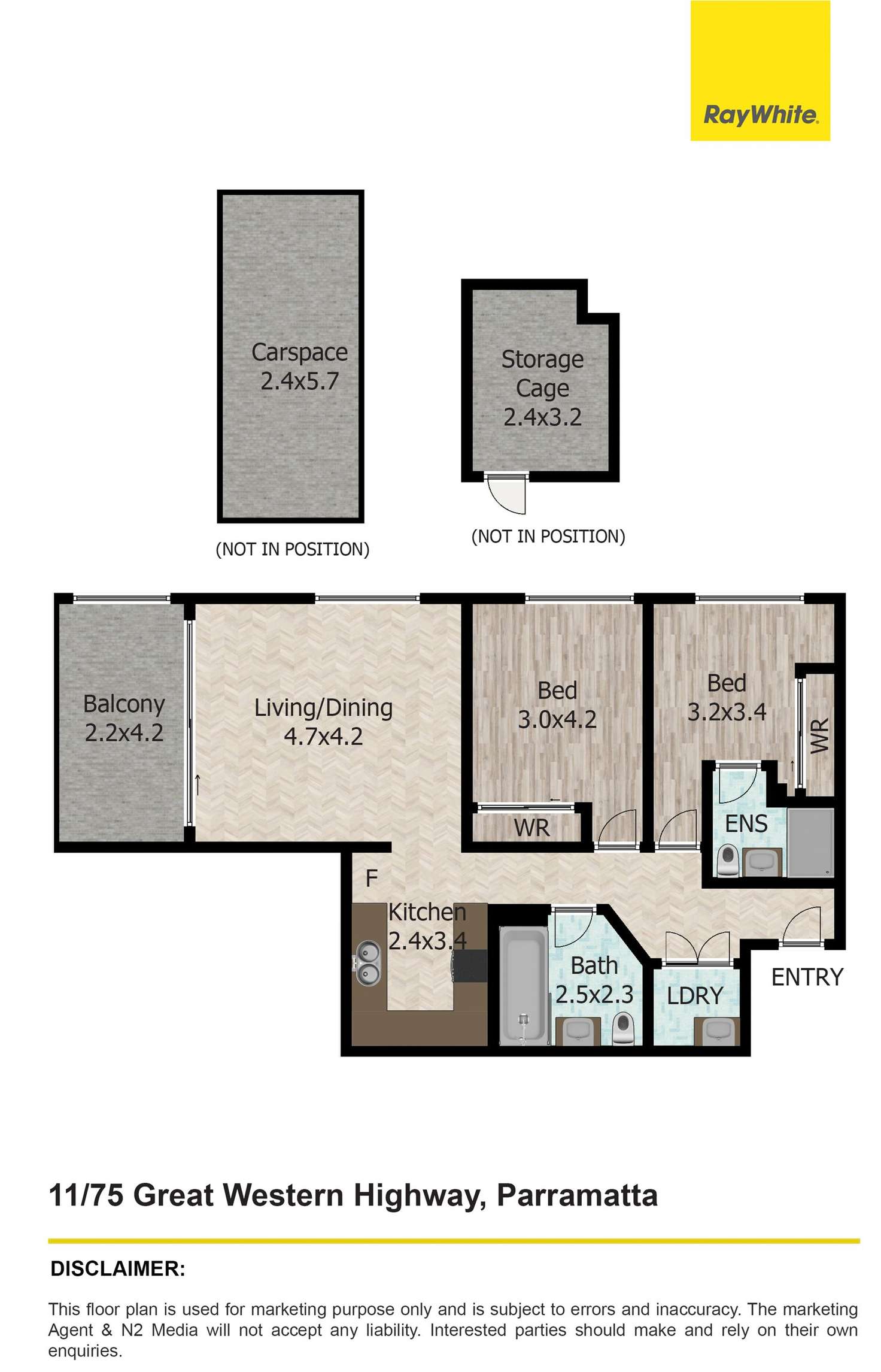 Floorplan of Homely unit listing, 11/75-77 Great Western Highway, Parramatta NSW 2150
