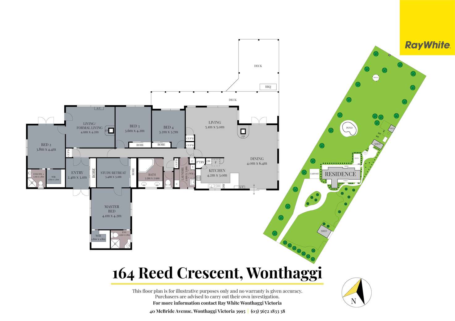 Floorplan of Homely house listing, 164 Reed Crescent, Wonthaggi VIC 3995