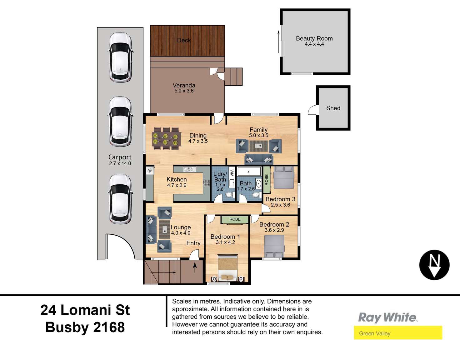 Floorplan of Homely house listing, 24 Lomani Street, Busby NSW 2168