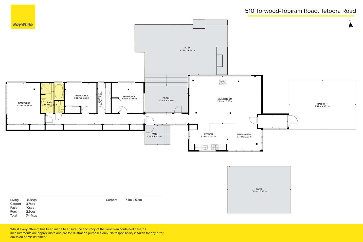 Floorplan of Homely ruralOther listing, 510 Torwood Topiram Road, Tetoora Road VIC 3821