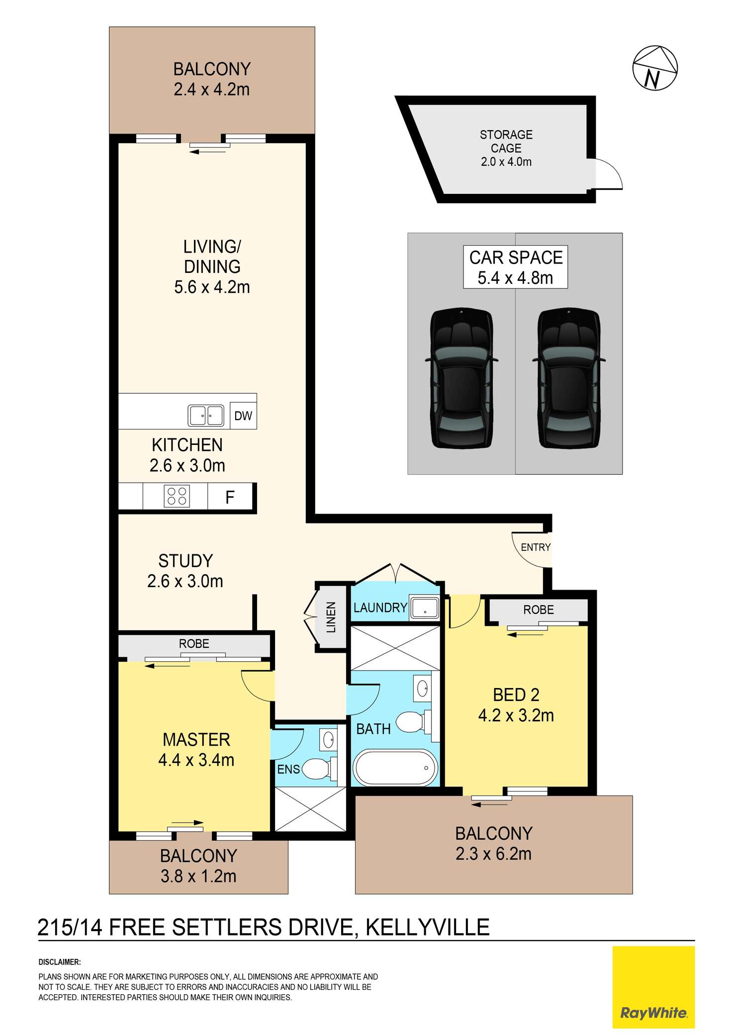 Floorplan of Homely unit listing, 215/14 Free Settlers Drive, Kellyville NSW 2155