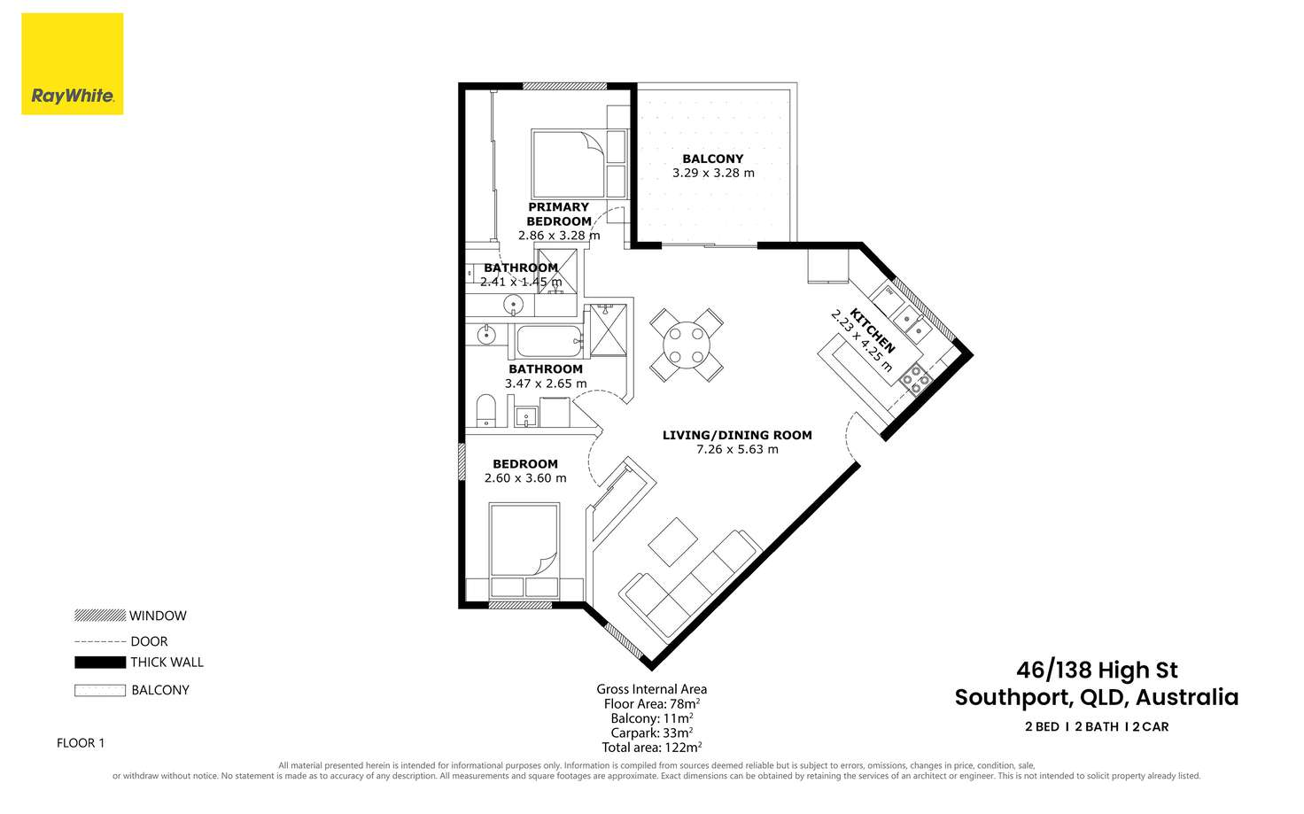Floorplan of Homely apartment listing, 46/138 High Street, Southport QLD 4215