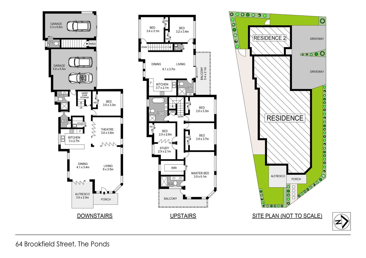 Floorplan of Homely house listing, 64 Brookfield Street, The Ponds NSW 2769