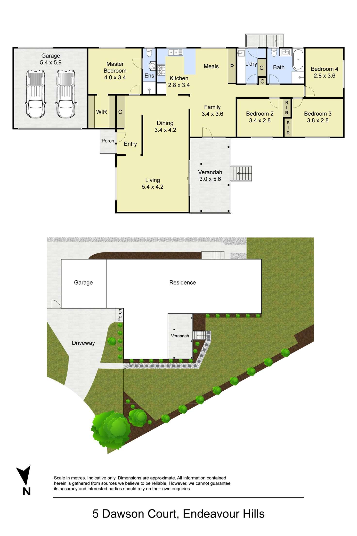 Floorplan of Homely house listing, 5 Dawson Court, Endeavour Hills VIC 3802
