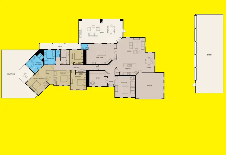 Floorplan of Homely house listing, 22 Modikerr Way, Gol Gol NSW 2738