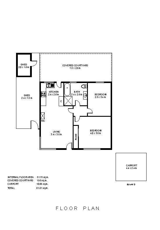 Floorplan of Homely house listing, 6/18 Bishop Street, Renown Park SA 5008