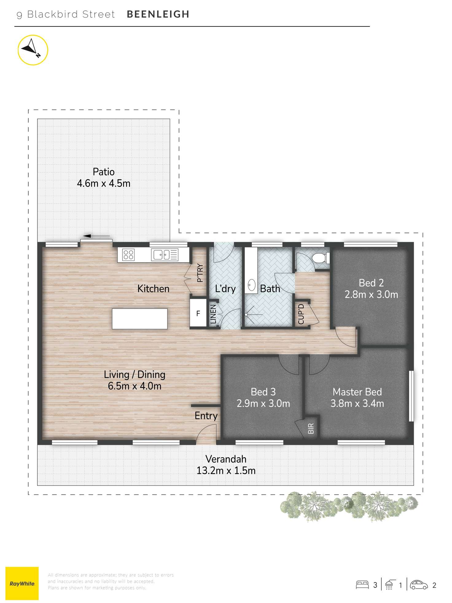 Floorplan of Homely house listing, 9 Blackbird Street, Beenleigh QLD 4207