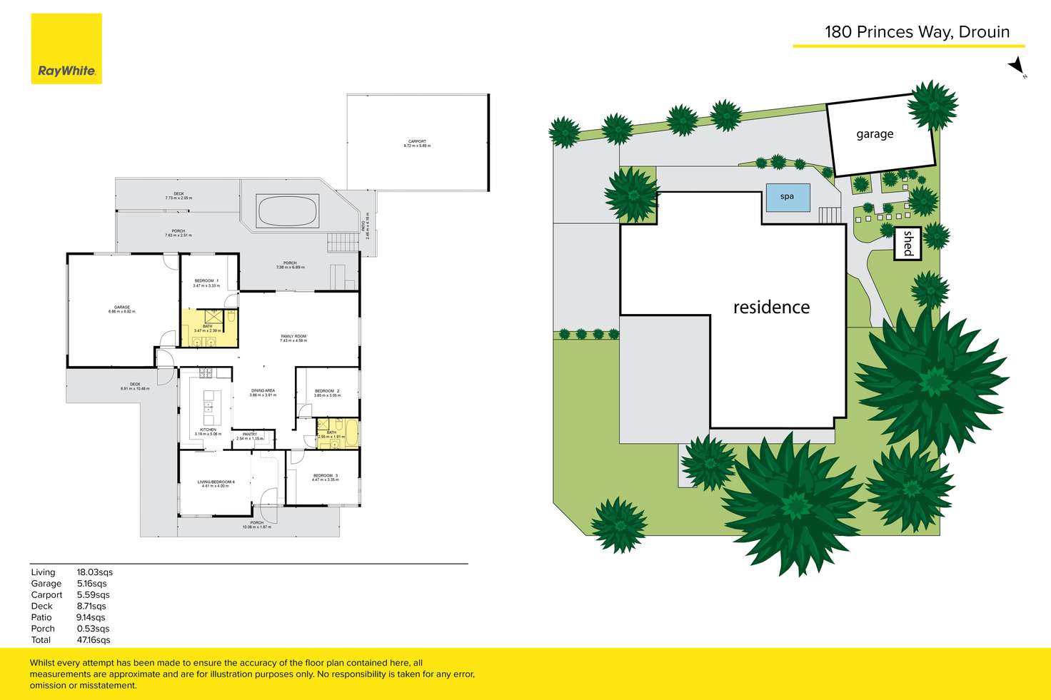 Floorplan of Homely house listing, 180 Princes Way, Drouin VIC 3818