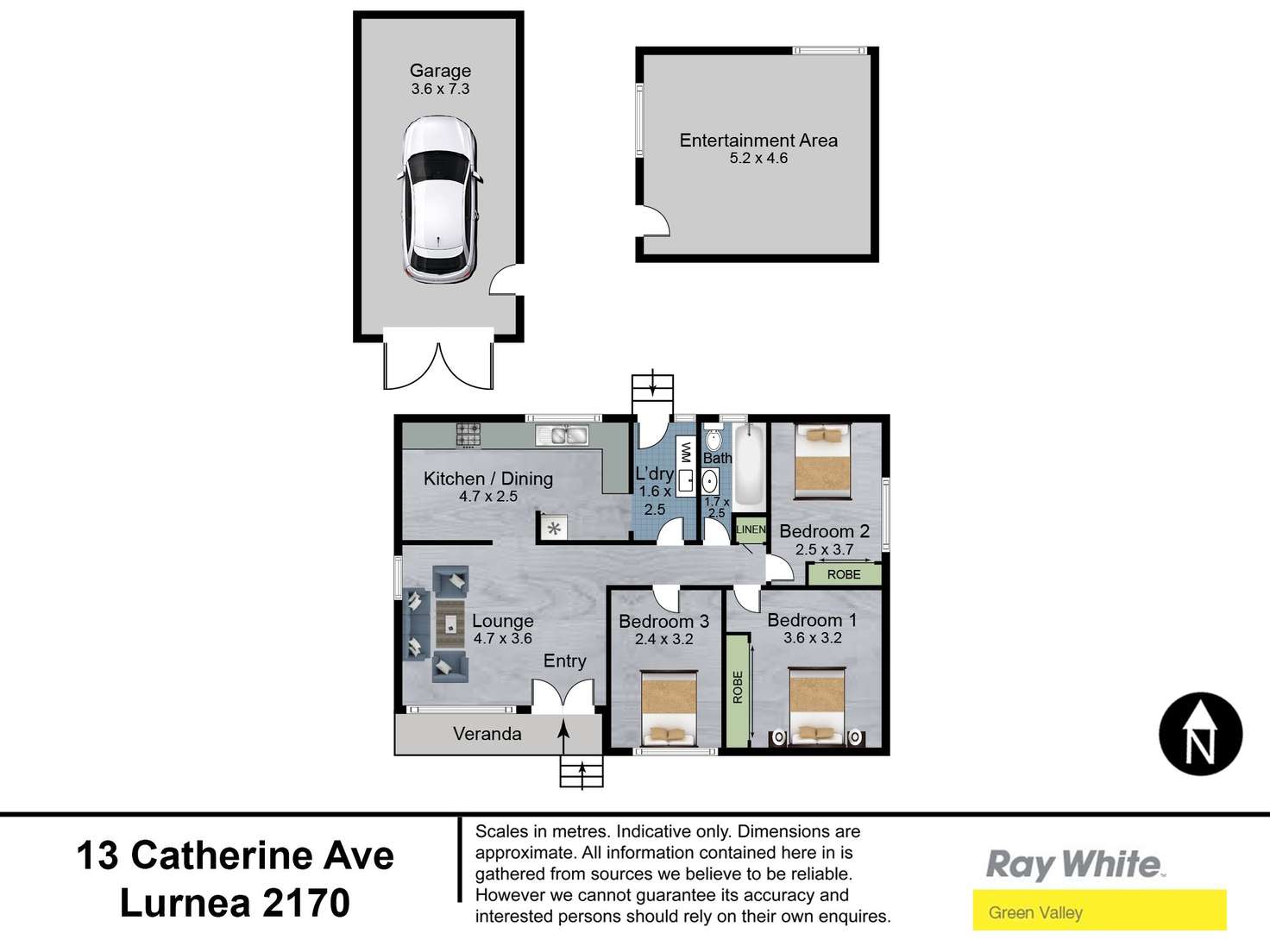 Floorplan of Homely house listing, 13 Catherine Avenue, Lurnea NSW 2170
