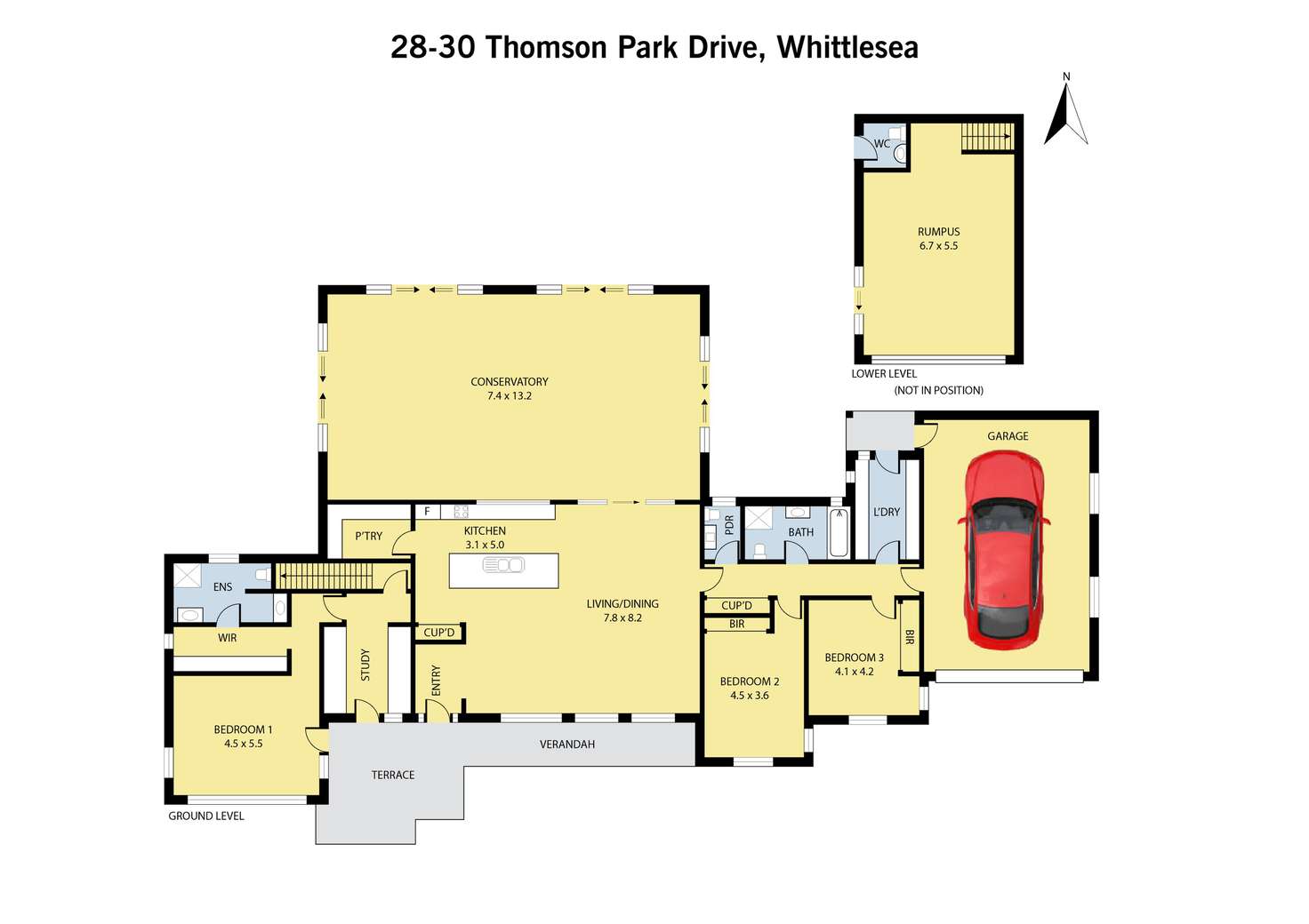Floorplan of Homely house listing, 28-32 Thomson Park Drive, Whittlesea VIC 3757