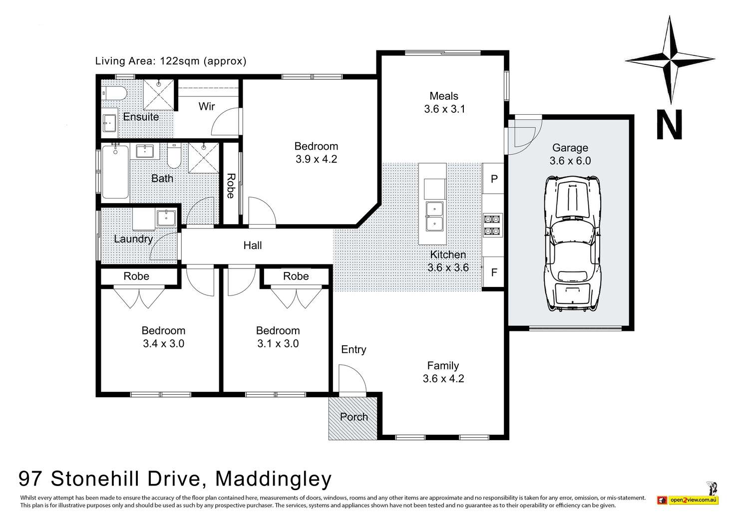 Floorplan of Homely house listing, 97 Stonehill Drive, Maddingley VIC 3340