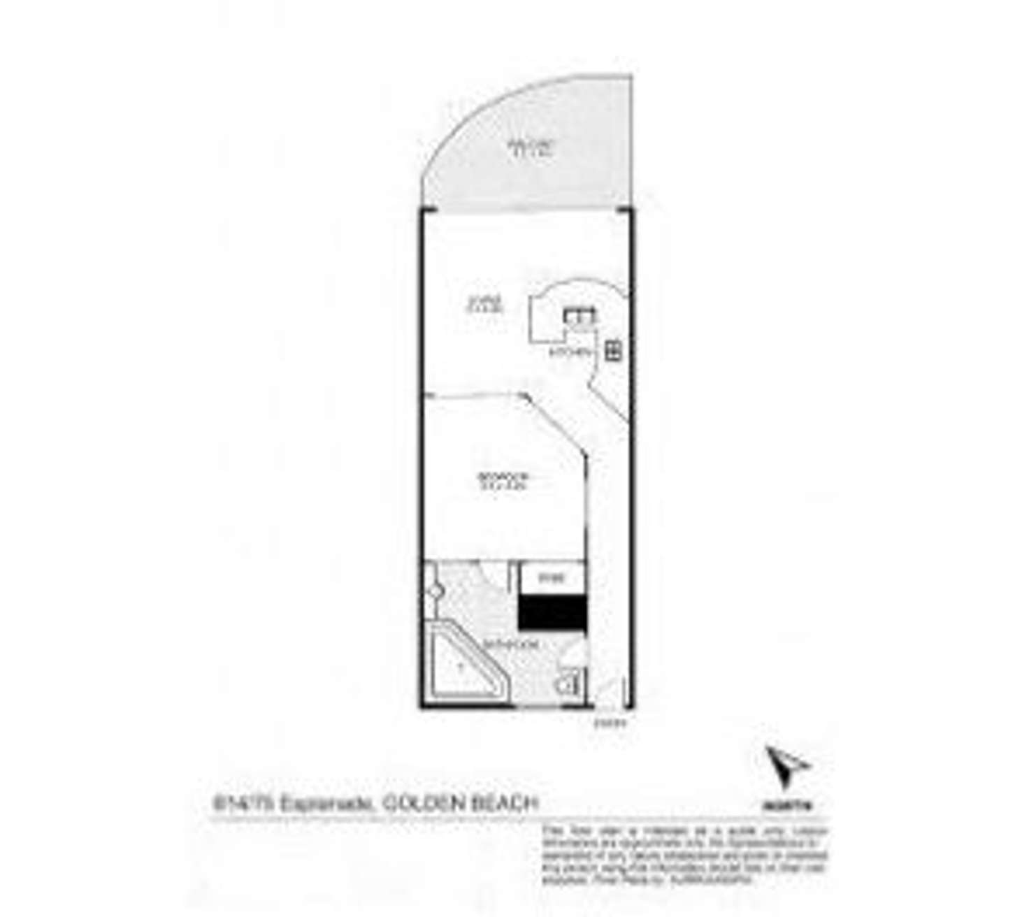 Floorplan of Homely unit listing, Unit 614/75 Esplanade, Golden Beach QLD 4551