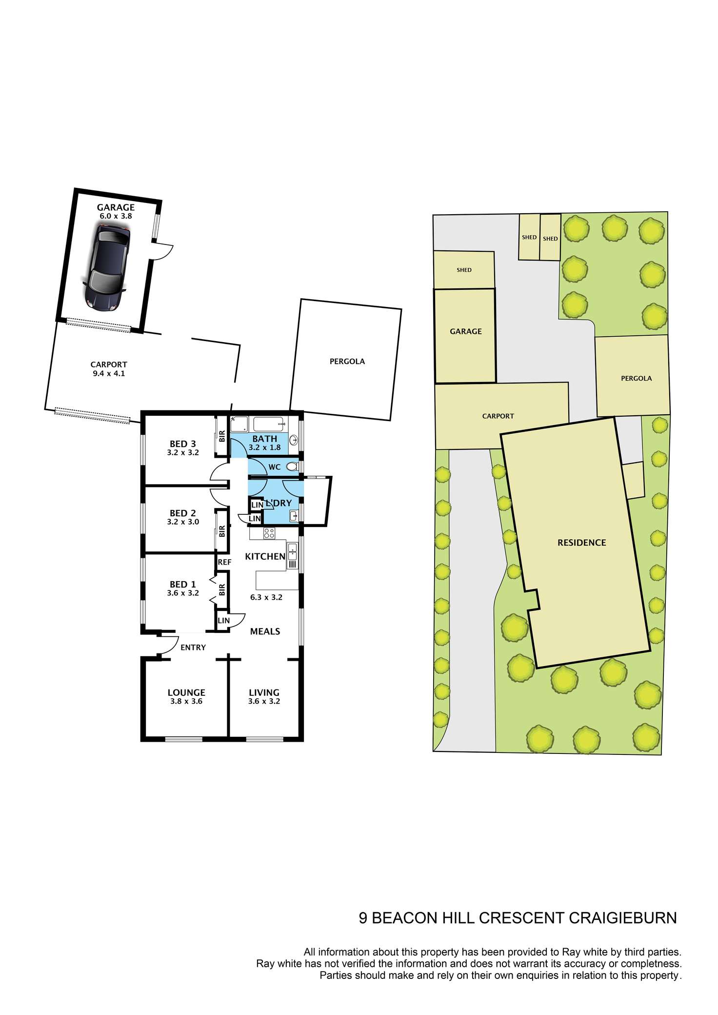 Floorplan of Homely house listing, 9 Beacon Hills Crescent, Craigieburn VIC 3064