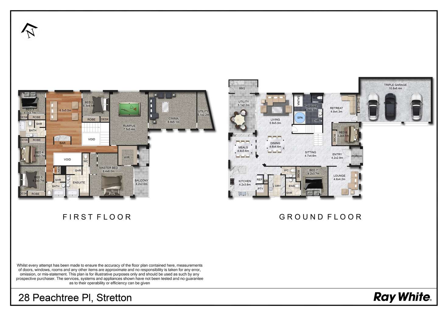 Floorplan of Homely house listing, 28 Peachtree Place, Stretton QLD 4116
