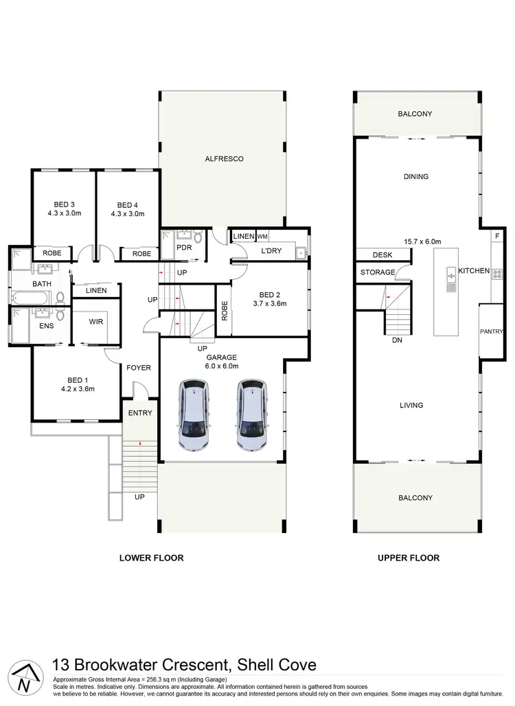 Floorplan of Homely house listing, 13 Brookwater Crescent, Shell Cove NSW 2529