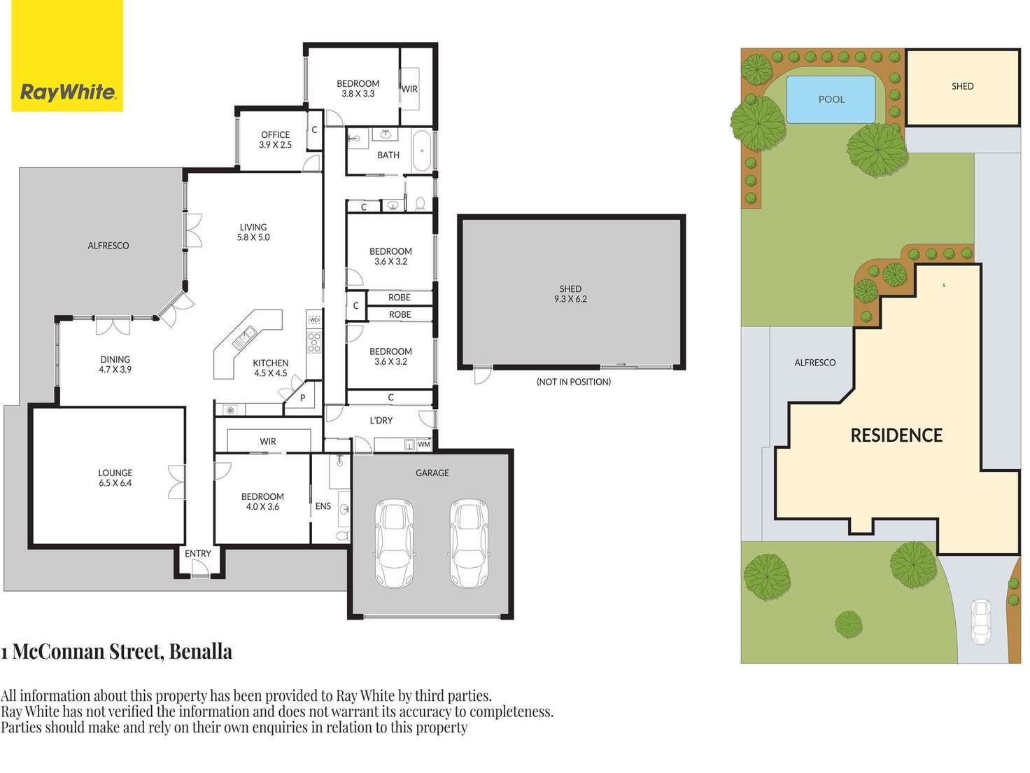 Floorplan of Homely house listing, 1 McConnan Street, Benalla VIC 3672