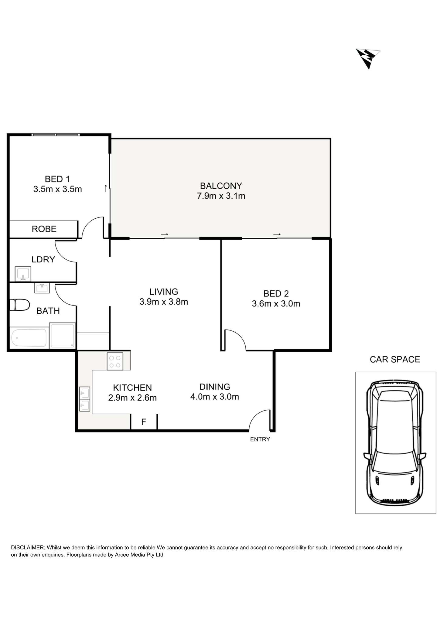 Floorplan of Homely apartment listing, 23/8 Fourth Avenue, Blacktown NSW 2148