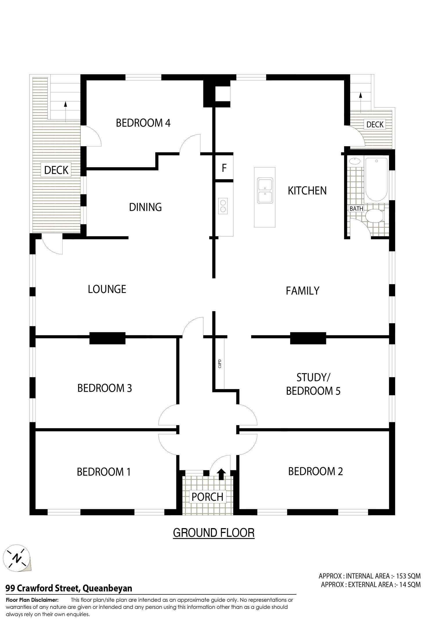 Floorplan of Homely house listing, 99 Crawford Street, Queanbeyan NSW 2620