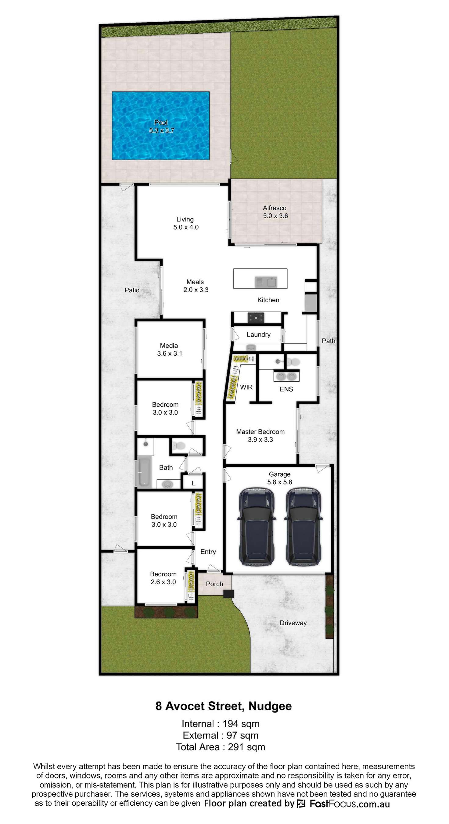 Floorplan of Homely house listing, 8 Avocet Street, Nudgee QLD 4014
