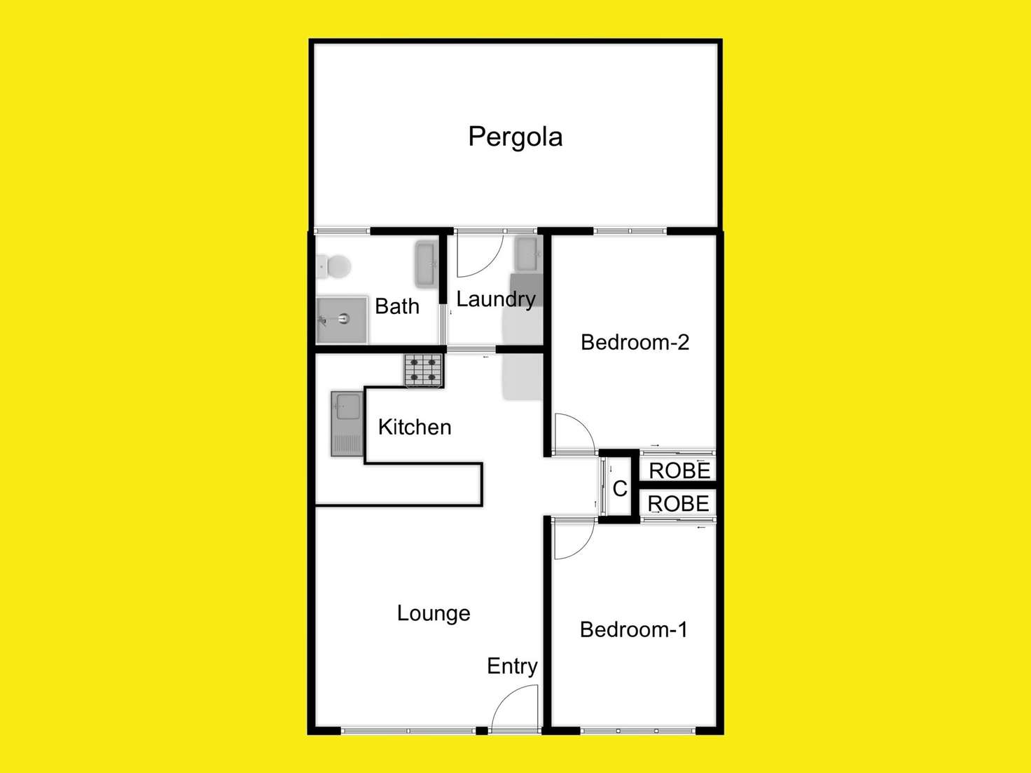 Floorplan of Homely house listing, 4/290 San Mateo Avenue, Mildura VIC 3500