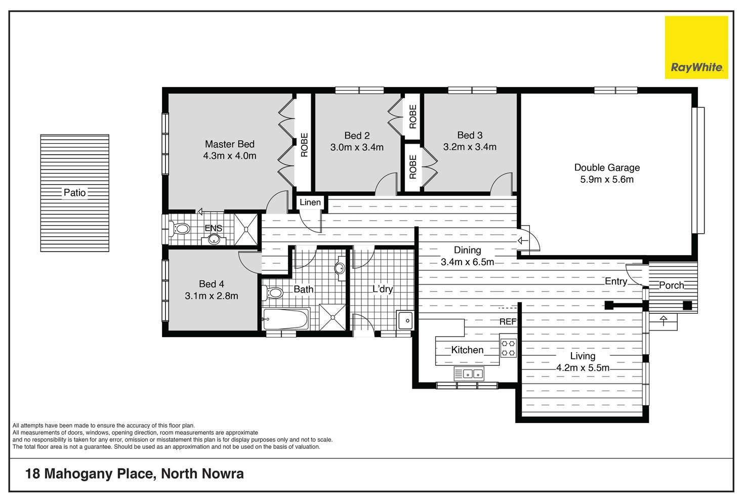 Floorplan of Homely house listing, 18 Mahogany Place, North Nowra NSW 2541