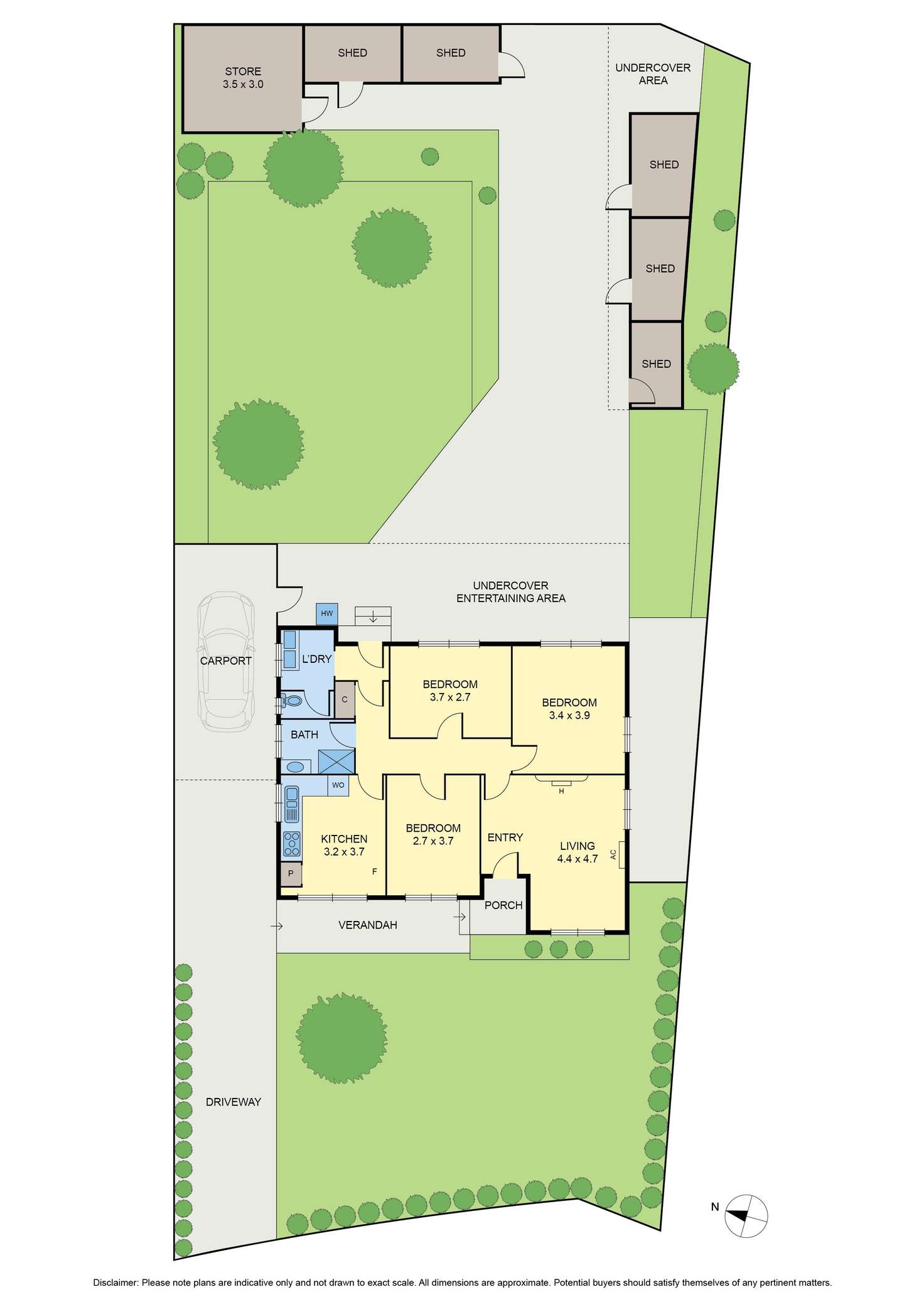 Floorplan of Homely house listing, 22 Pyalong Crescent, Dallas VIC 3047