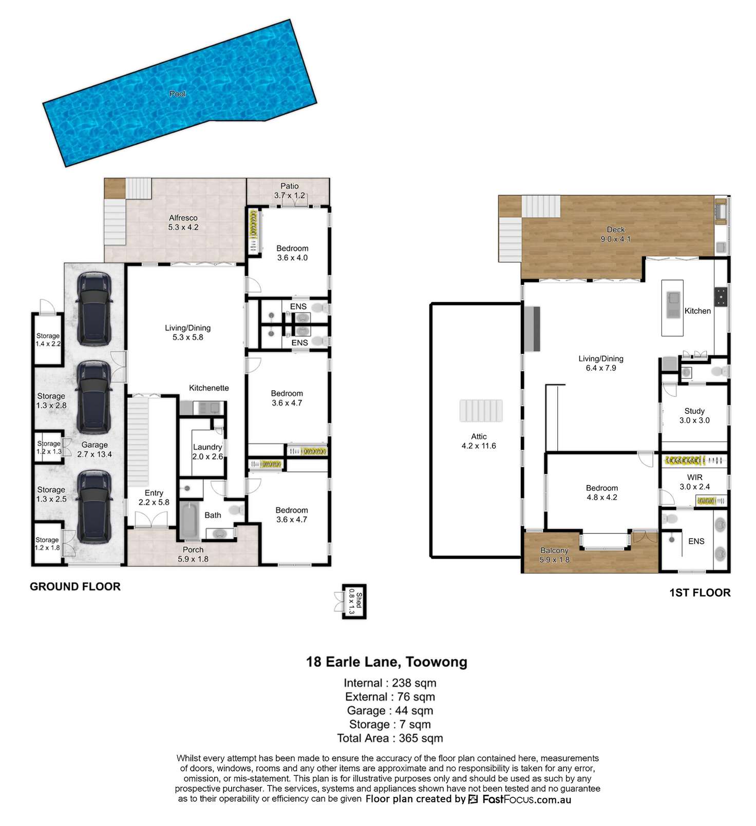 Floorplan of Homely house listing, 18 Earle Lane, Toowong QLD 4066