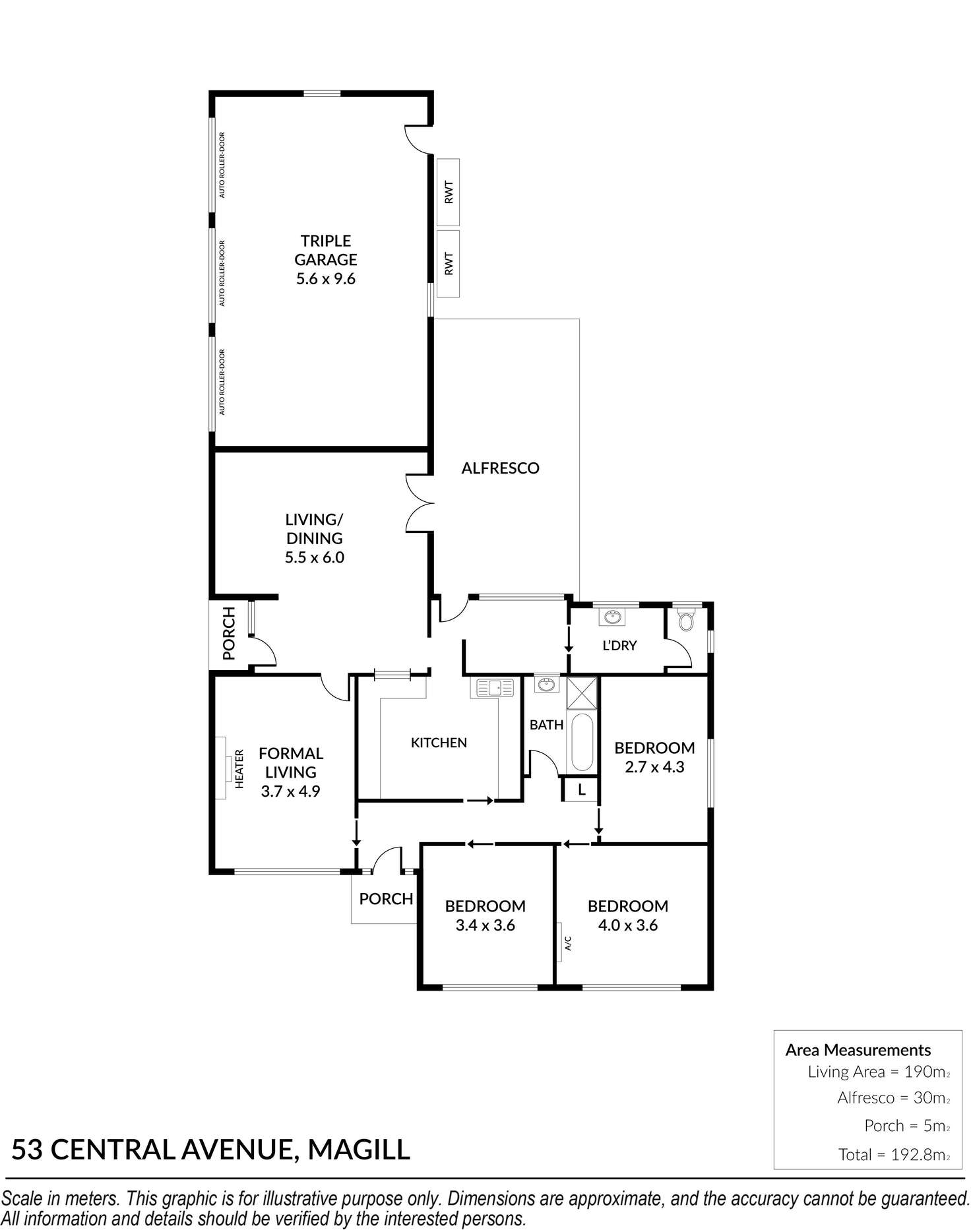 Floorplan of Homely house listing, 53 Central Avenue, Magill SA 5072