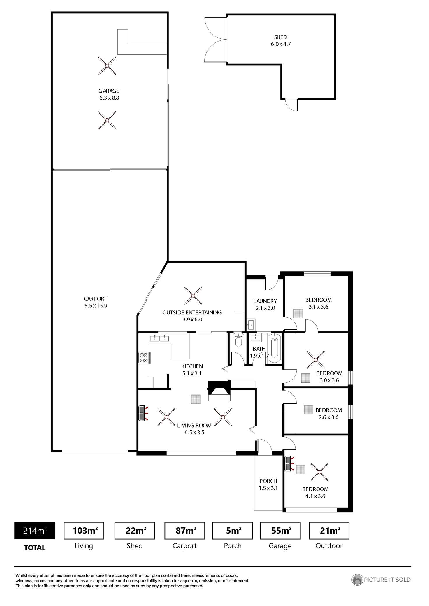Floorplan of Homely house listing, 70 Gascoyne Avenue, Hillcrest SA 5086