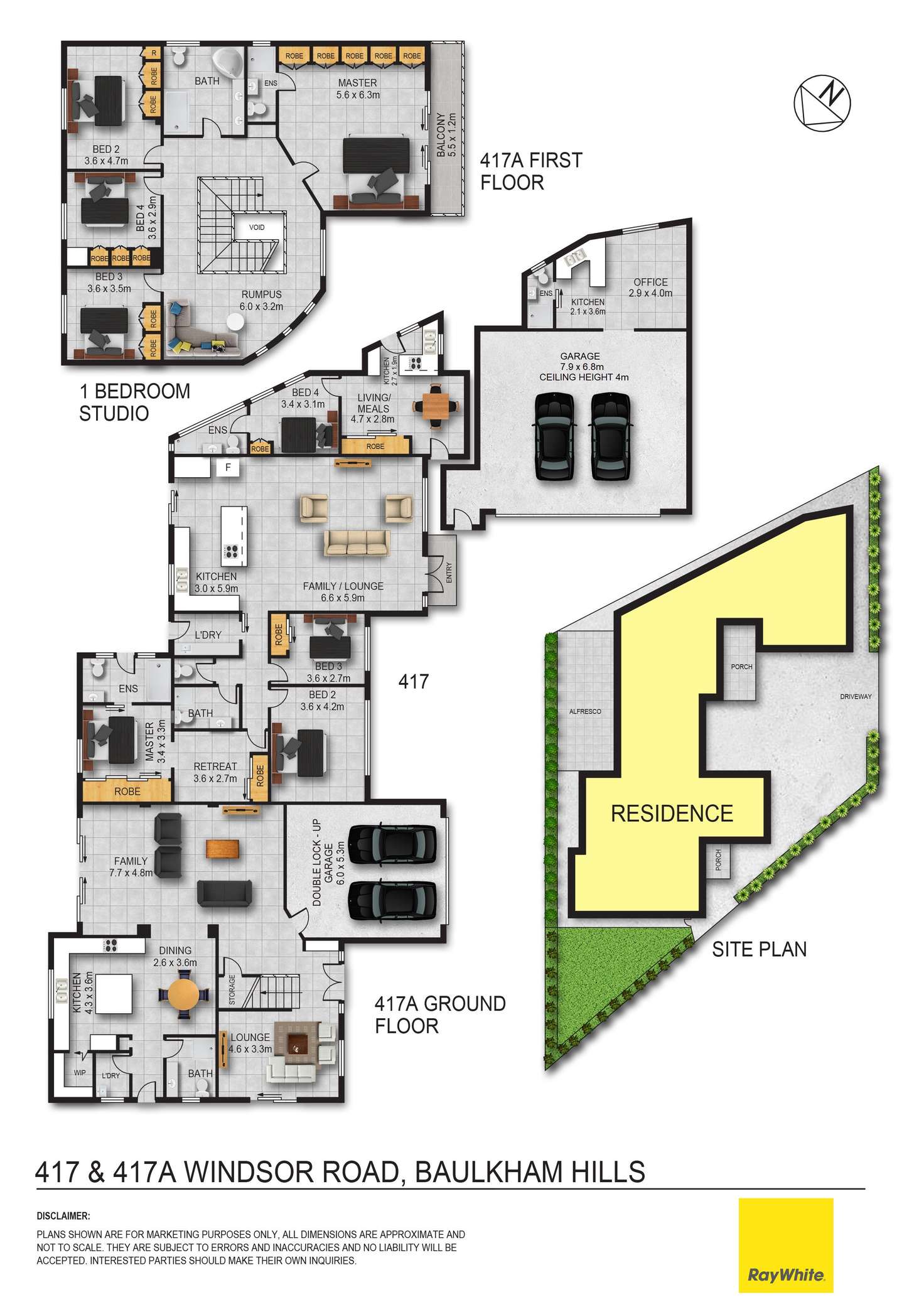 Floorplan of Homely house listing, 417 & 417a Windsor Road, Baulkham Hills NSW 2153