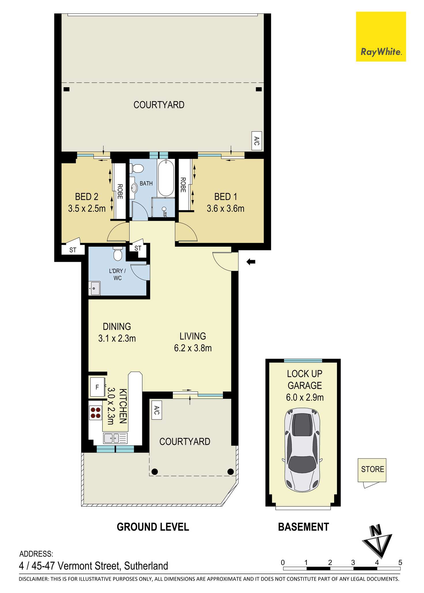 Floorplan of Homely unit listing, 4/45-47 Vermont Street, Sutherland NSW 2232