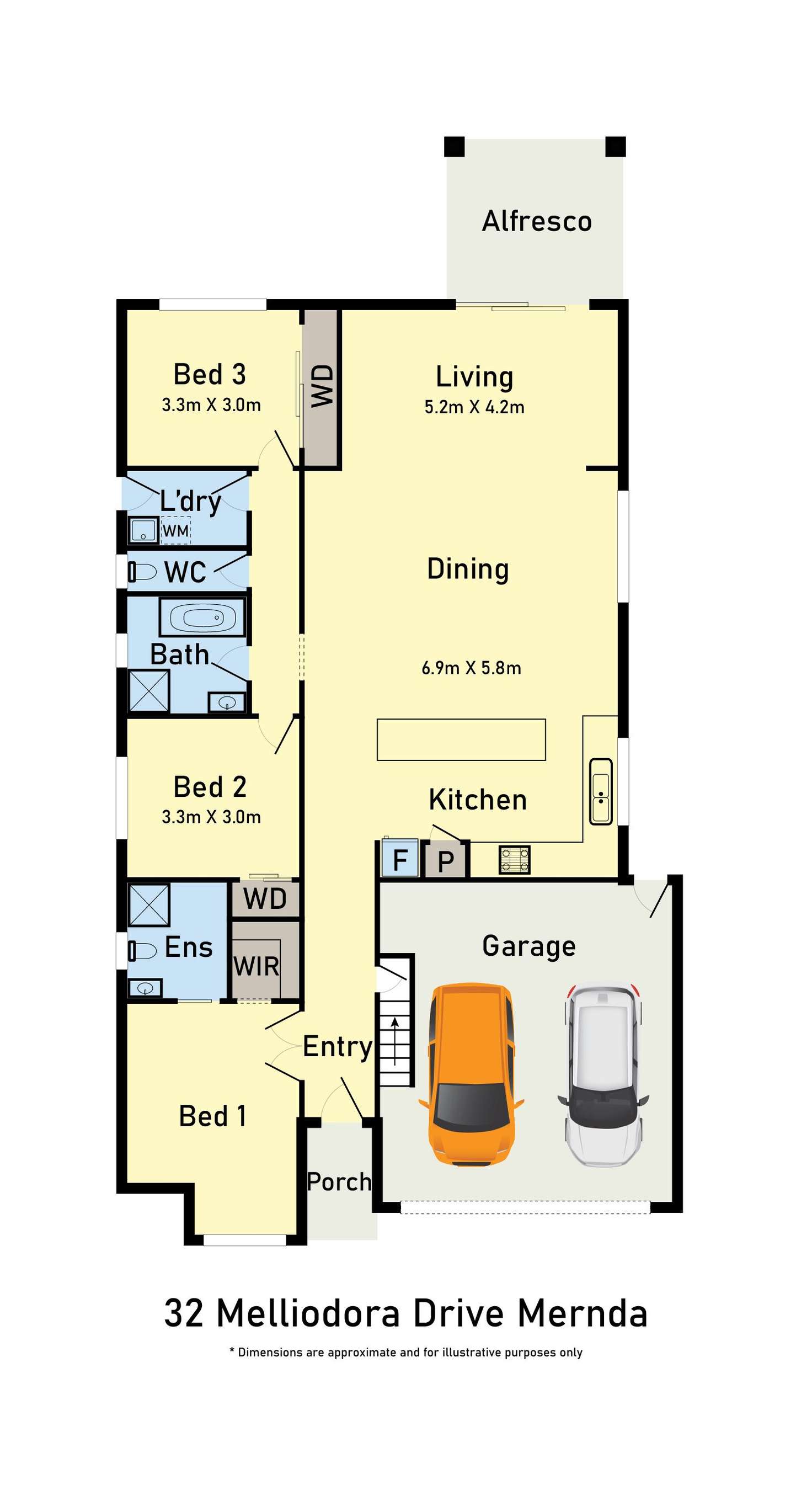 Floorplan of Homely house listing, 32 Melliodora Drive, Mernda VIC 3754
